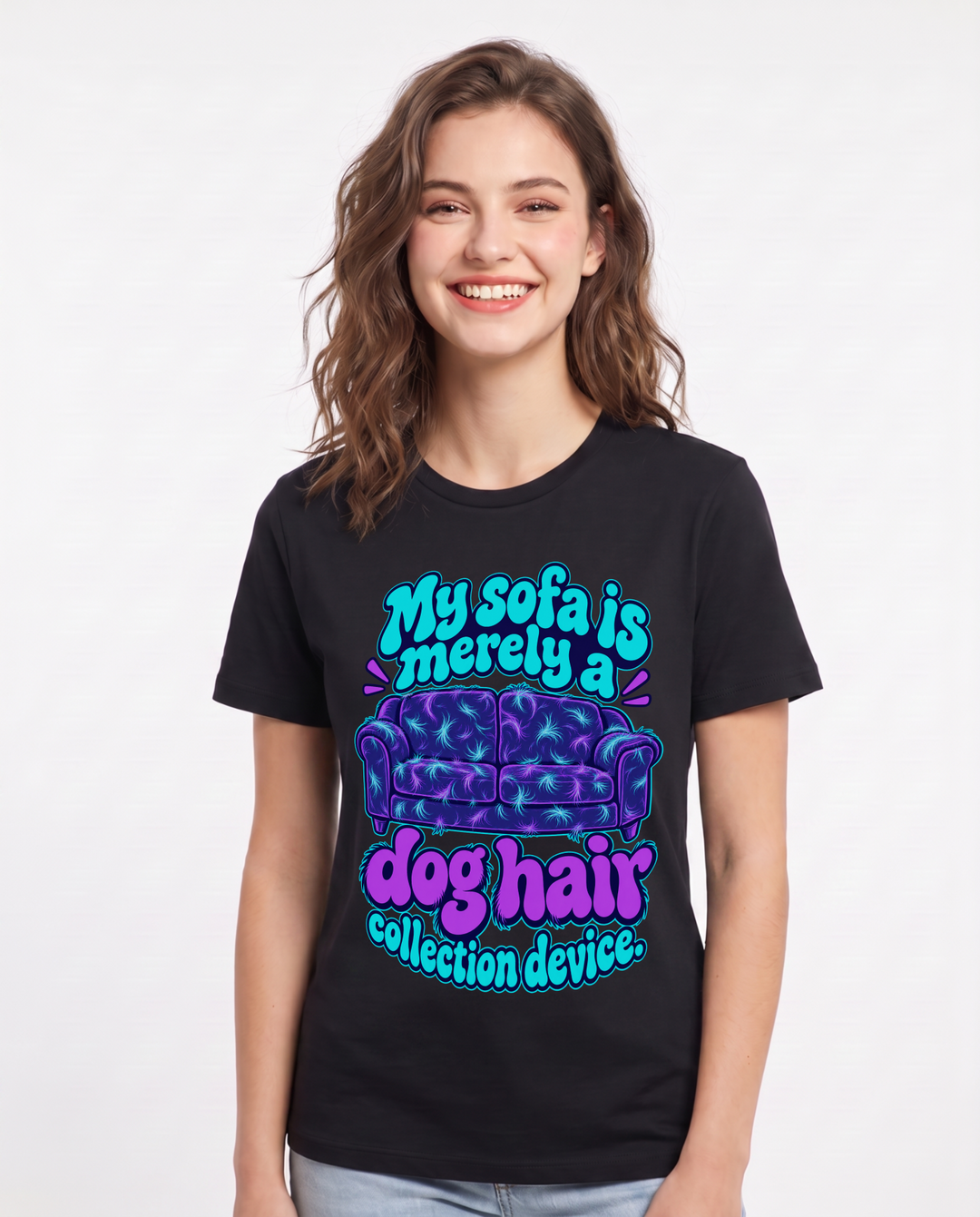 Cat Lover Black T-Shirt for Women – Everyday Expression Graphic Tee product image 3
