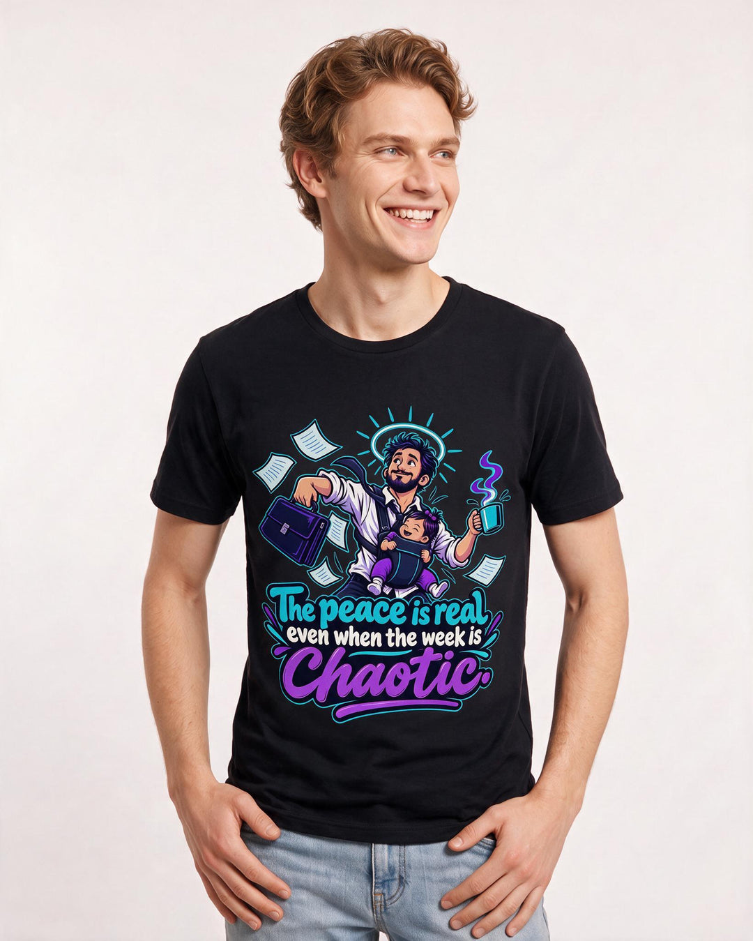 Christian Faith Black T-Shirt for Men – Everyday Expression Graphic Tee product image 1
