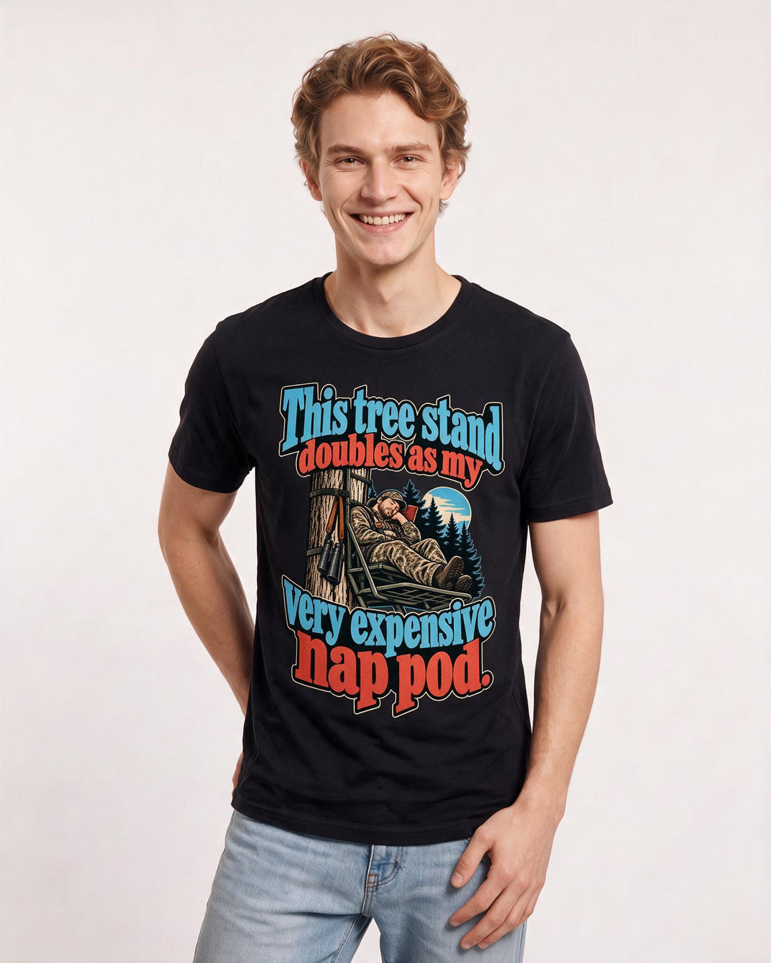 Hunting Black T-Shirt for Men – Everyday Expression Graphic Tee product image 1