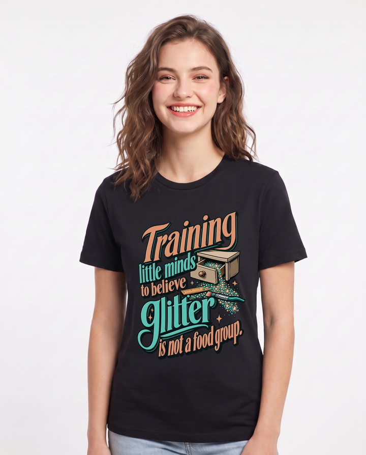 Teacher Black T-Shirt for Women – Everyday Expression Graphic Tee product image 3