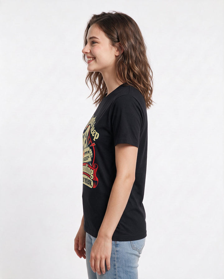 Halloween Black T-Shirt for Women – Halloween Theme Graphic Tee product image 2