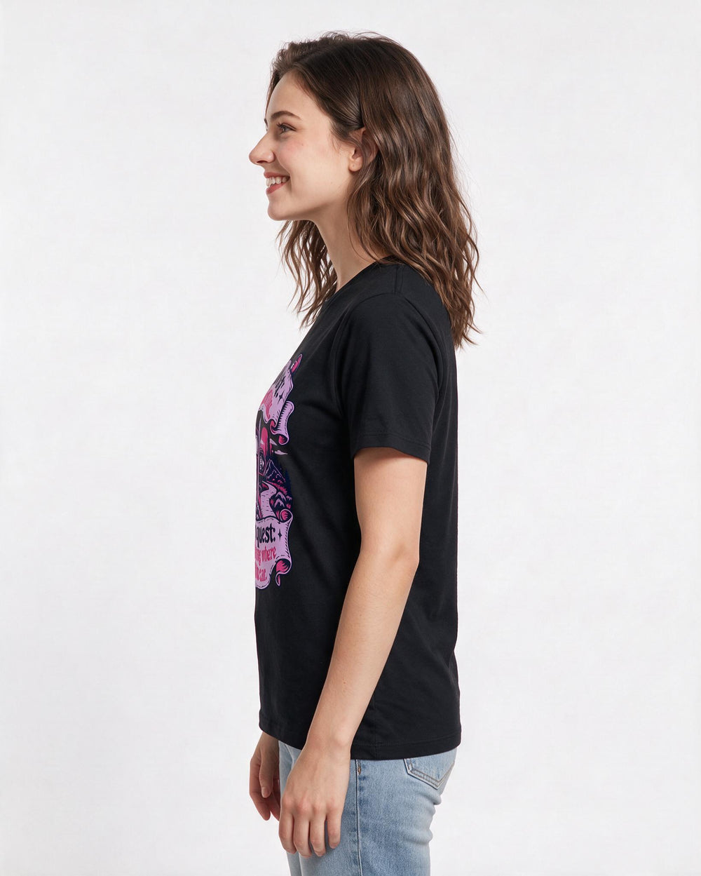 Gaming Black T-Shirt for Women – Game Night Graphic Tee product image 2