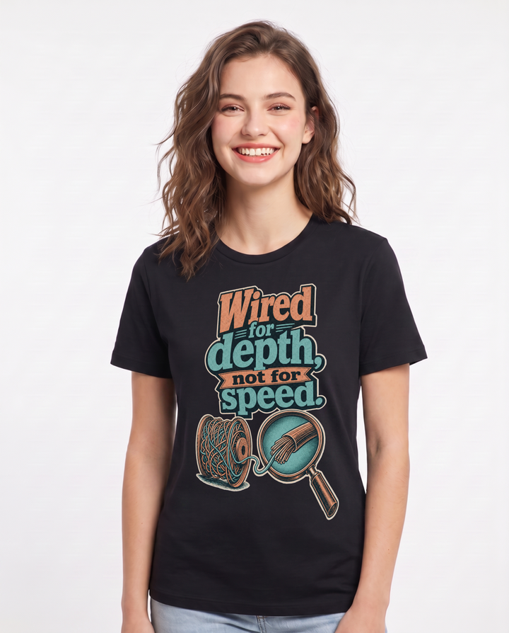 Neurodiversity Black T-Shirt for Women – Everyday Expression Graphic Tee product image 3