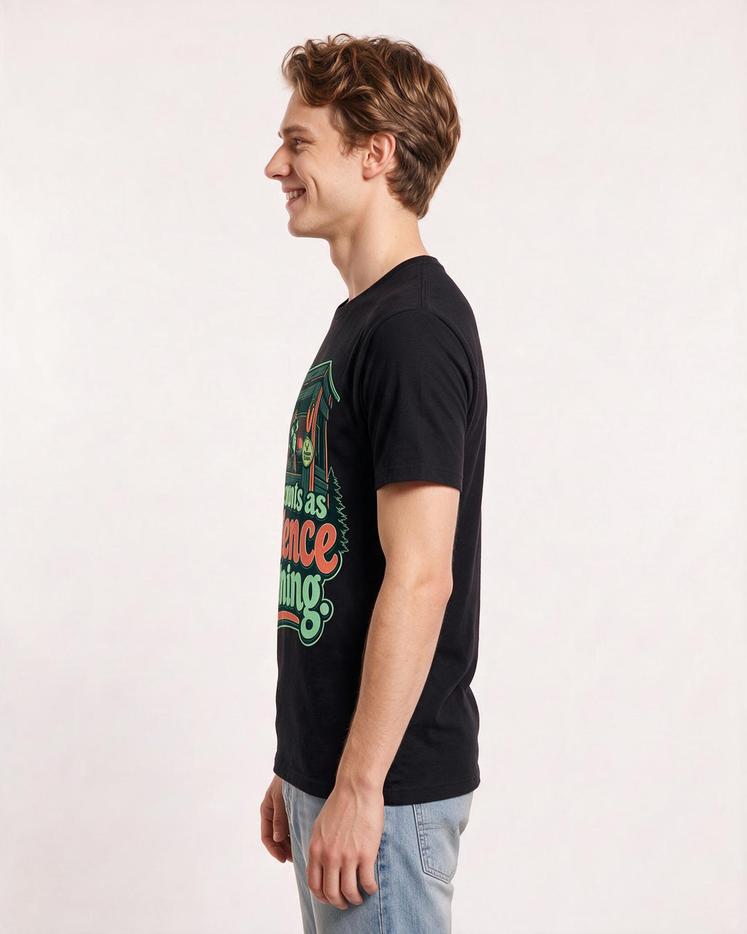 Hunting Black T-Shirt for Men – Everyday Expression Graphic Tee product image 2