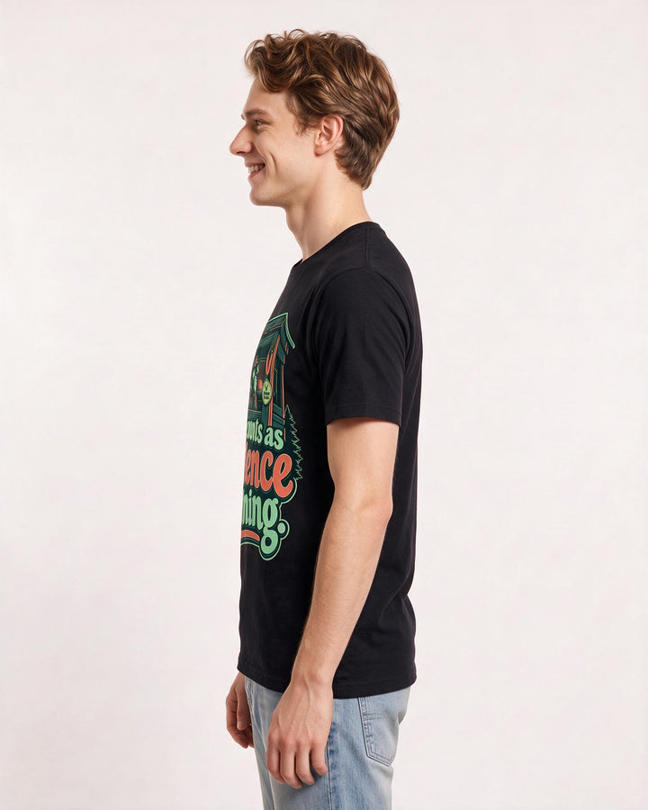 Hunting Black T-Shirt for Men – Everyday Expression Graphic Tee product image 2