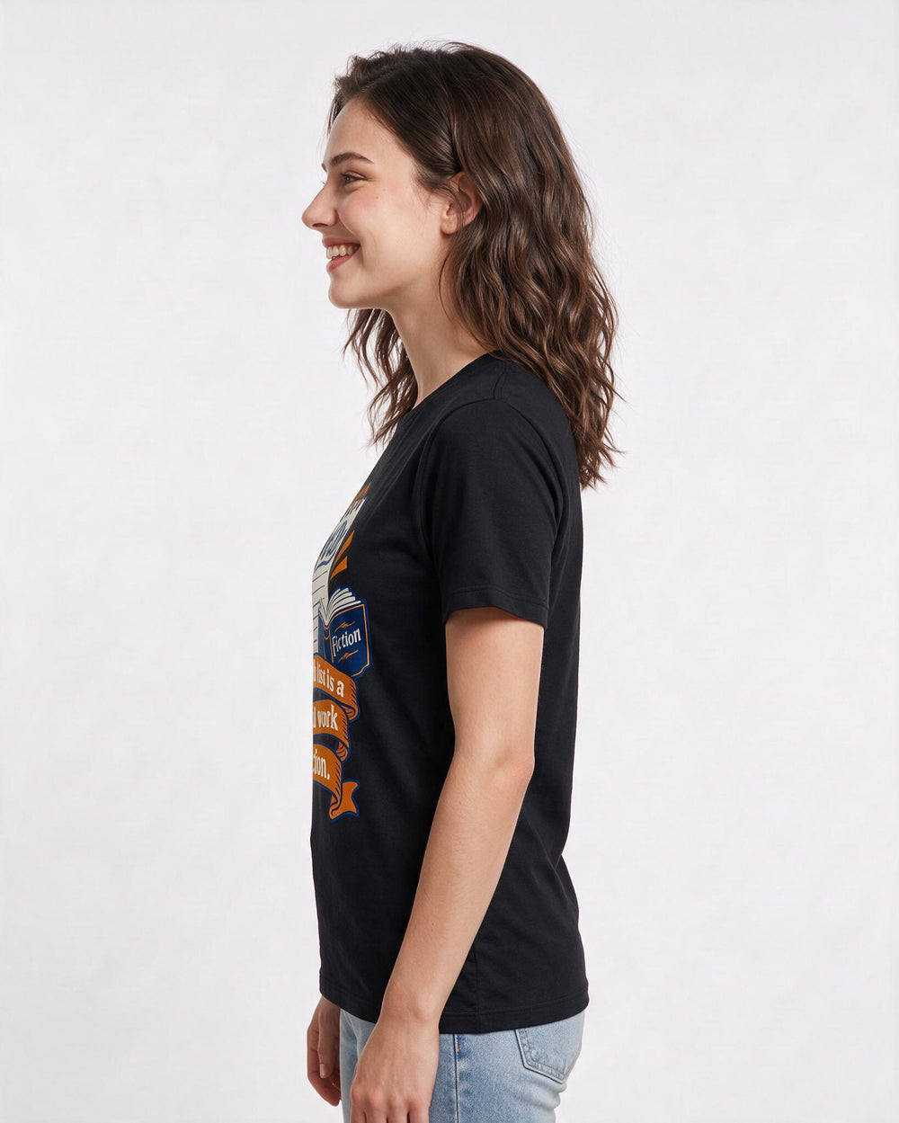 Meme Black T-Shirt for Women – Everyday Expression Graphic Tee product image 2
