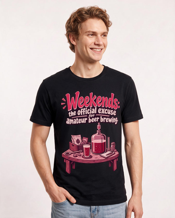 Beer Black T-Shirt for Men – Everyday Expression Graphic Tee product image 1
