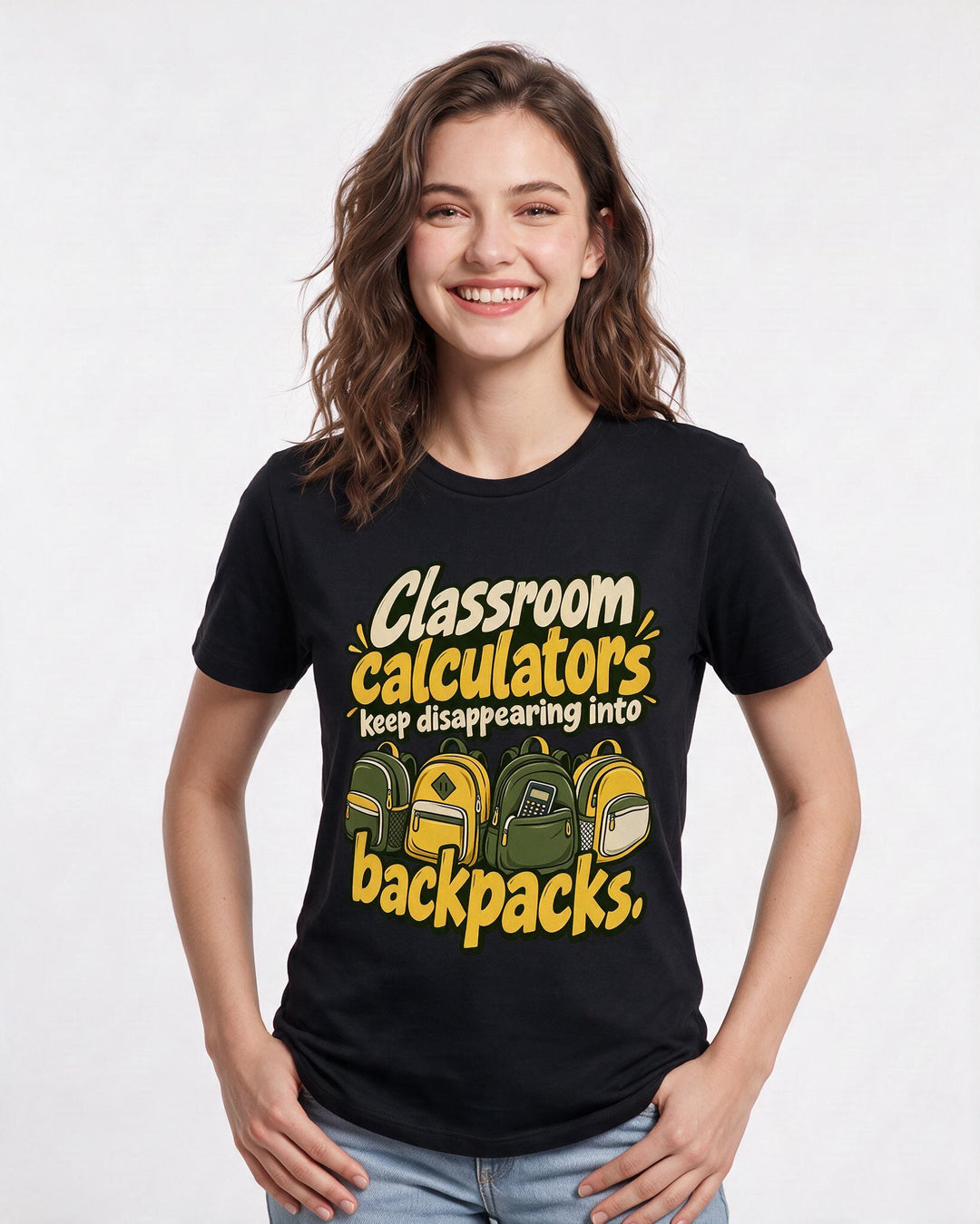 Teacher Black T-Shirt for Women – Everyday Expression Graphic Tee product image 1