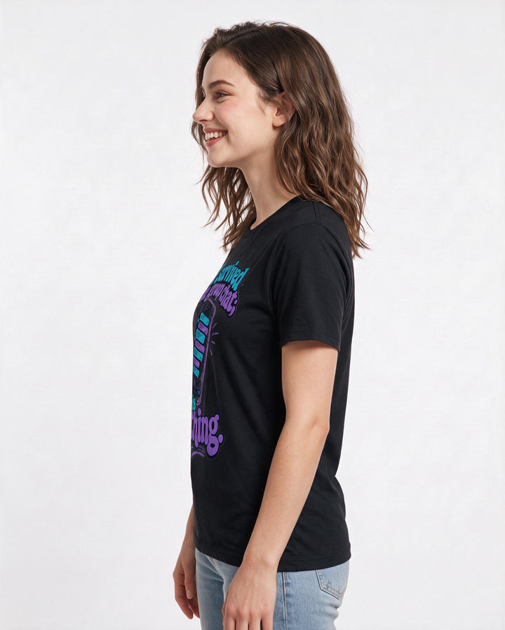 Graduation Black T-Shirt for Women – Everyday Expression Graphic Tee product image 2