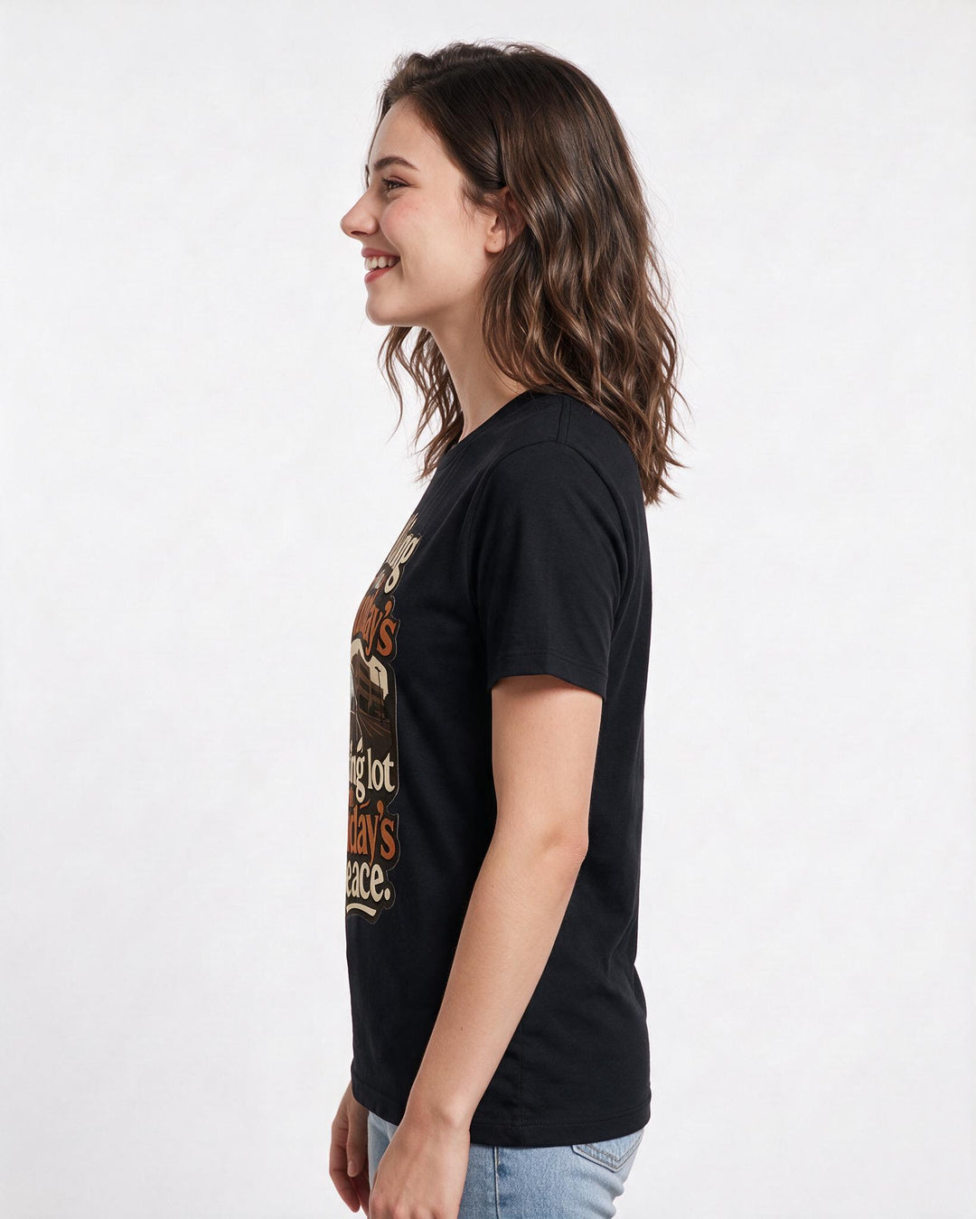 Christian Faith Black T-Shirt for Women – Everyday Expression Graphic Tee product image 2