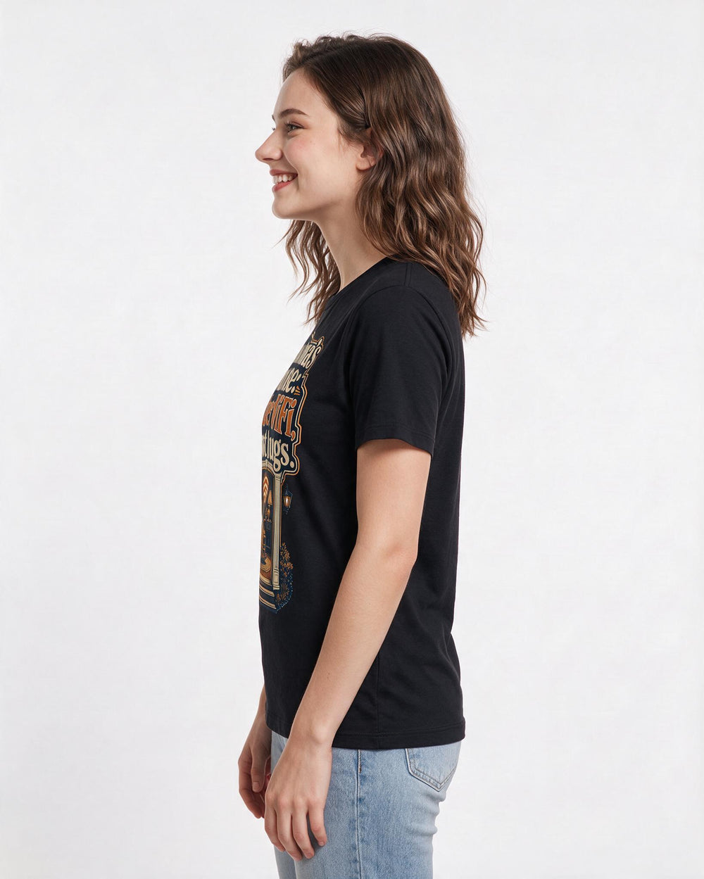 Grandparent Black T-Shirt for Women – Everyday Expression Graphic Tee product image 2
