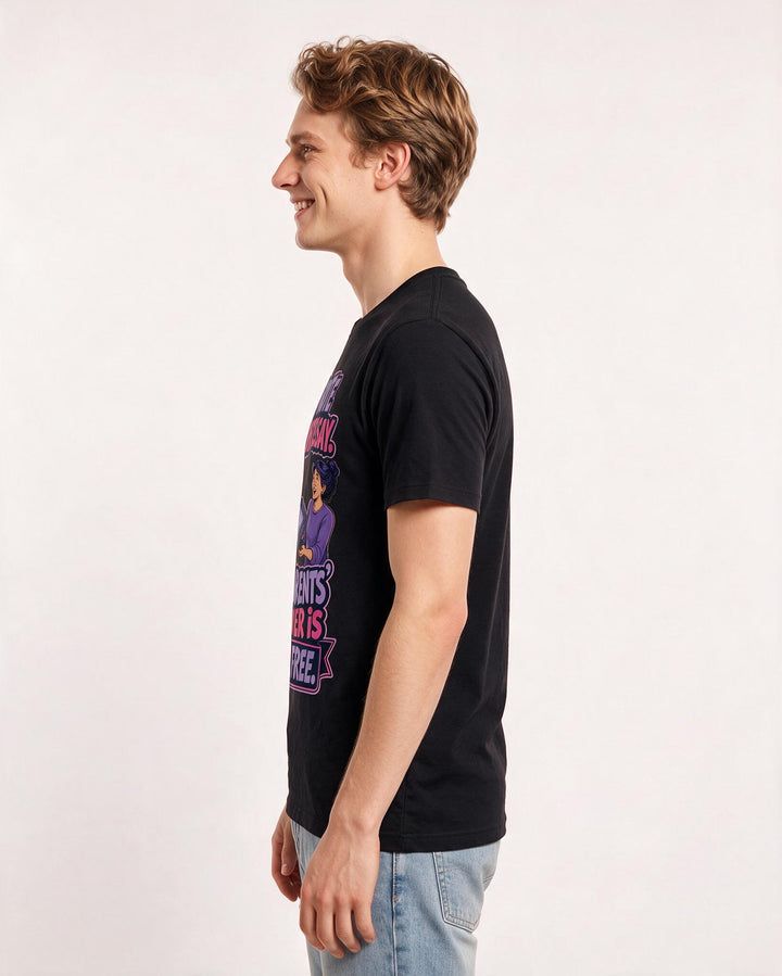 Graduation Black T-Shirt for Men – Everyday Expression Graphic Tee product image 2