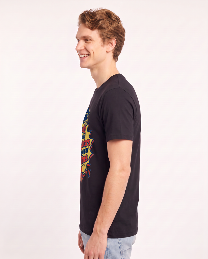 Graduation Gift Men's Black T-Shirt - Finally traded all-nighters for product image 2