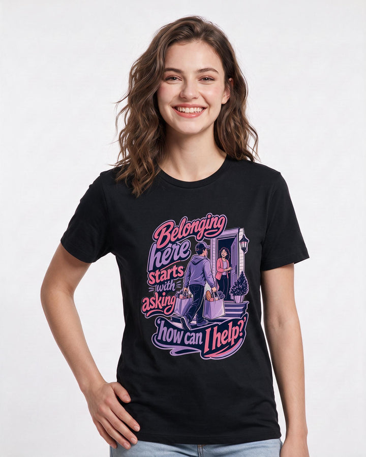 Patriotic Black T-Shirt for Women – Everyday Expression Graphic Tee product image 3