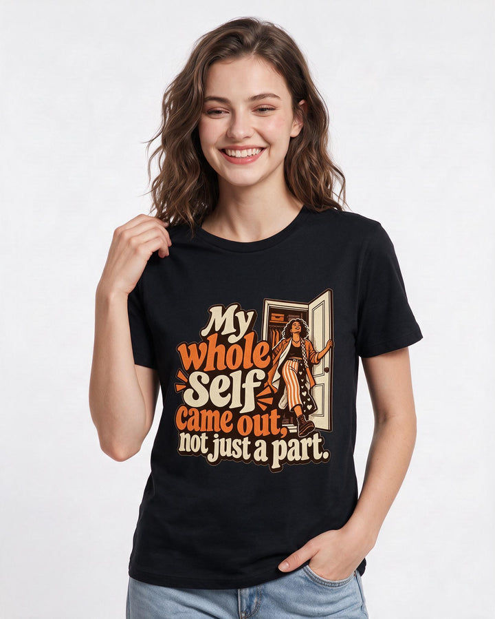 Pride Black T-Shirt for Women – Everyday Expression Graphic Tee product image 1