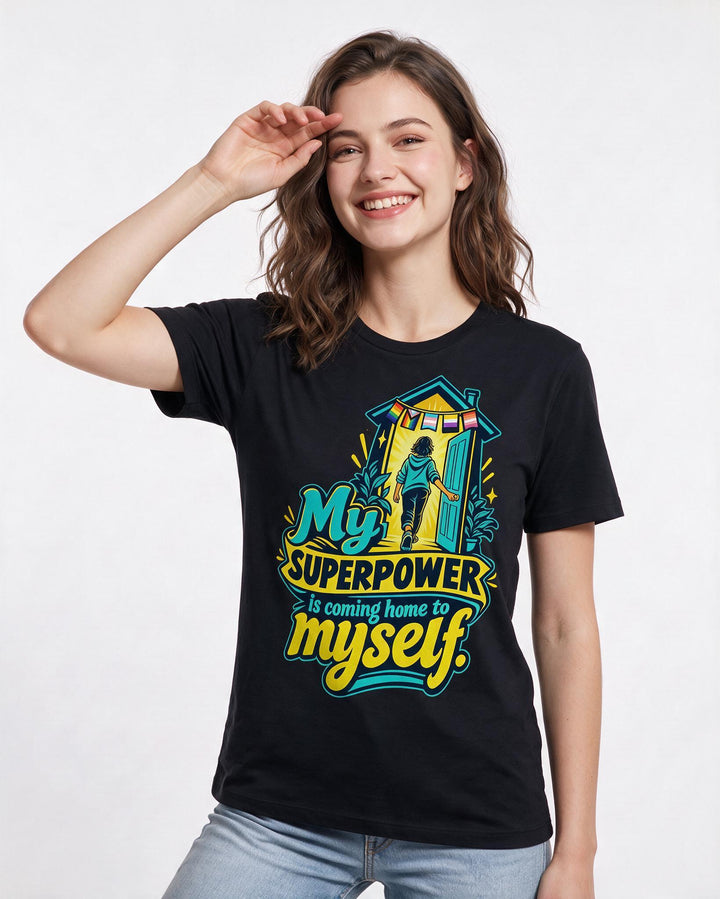 Pride Black T-Shirt for Women – Everyday Expression Graphic Tee product image 1
