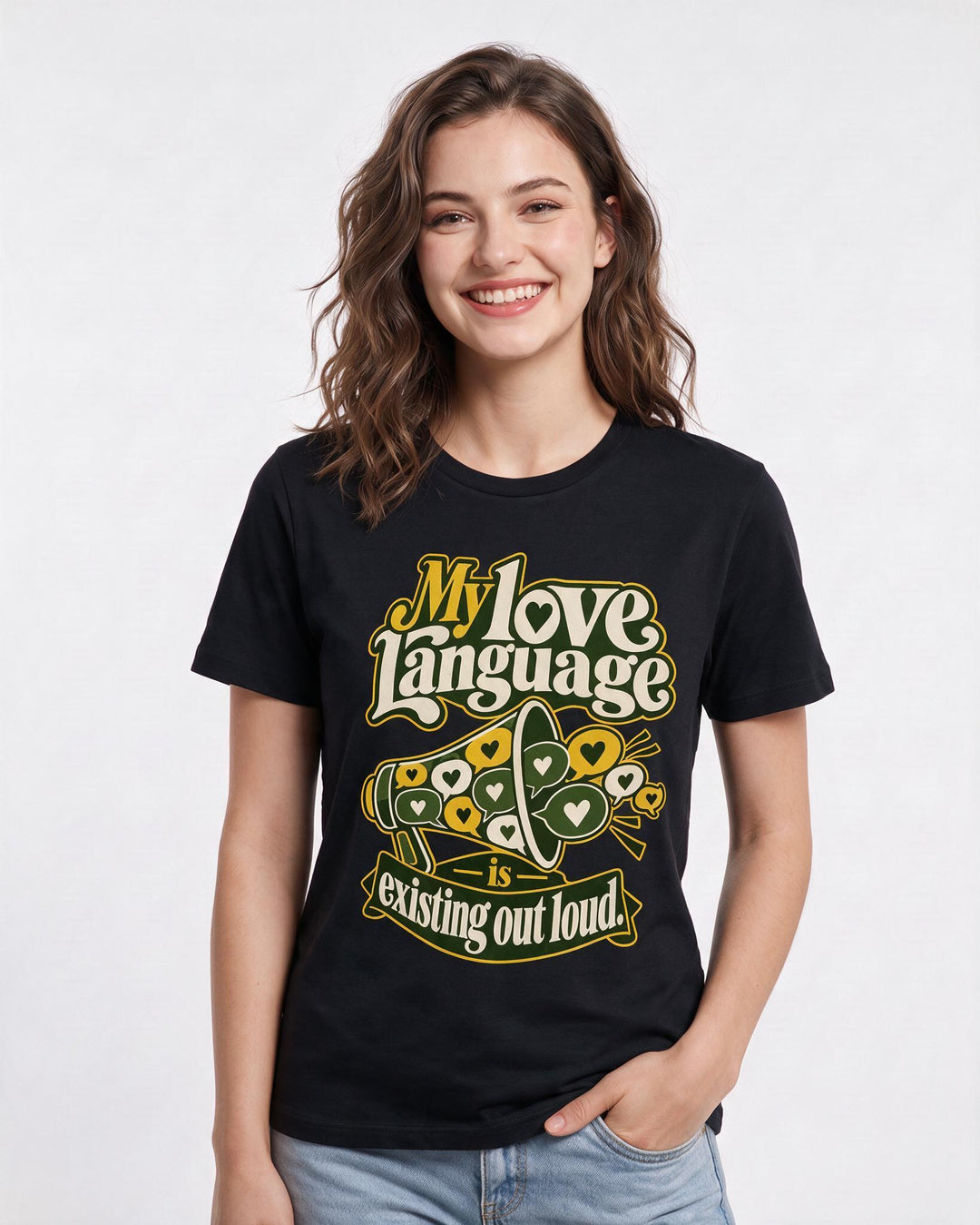 Pride Black T-Shirt for Women – Everyday Expression Graphic Tee product image 1