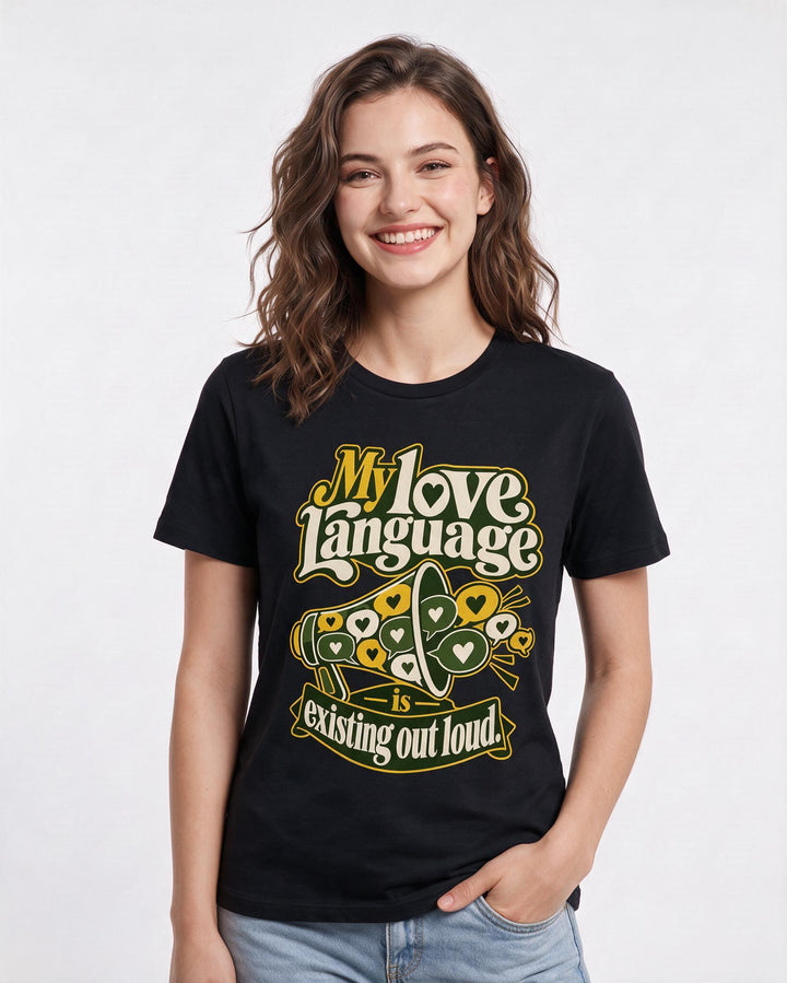 Pride Black T-Shirt for Women – Everyday Expression Graphic Tee product image 1