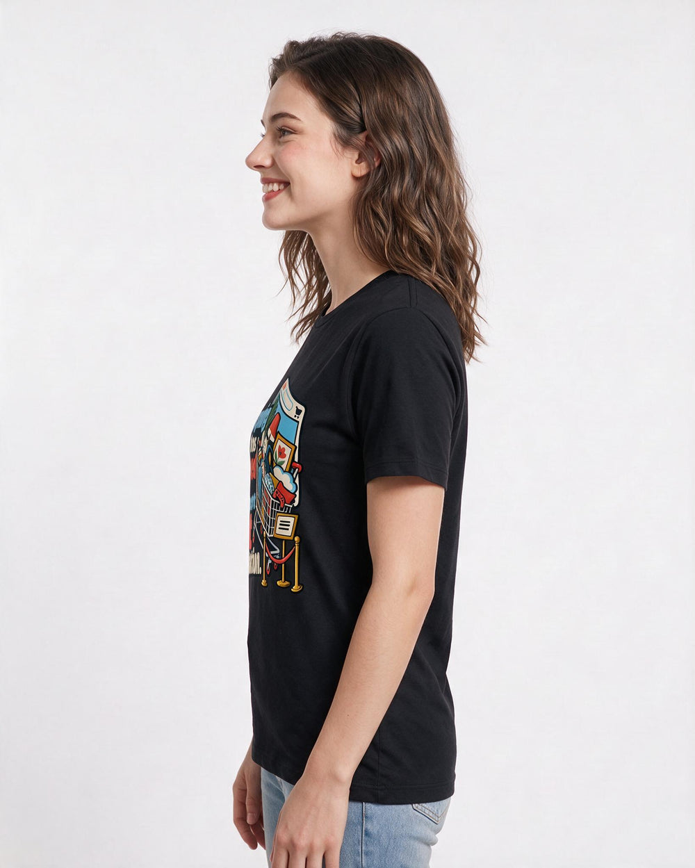 Meme Black T-Shirt for Women – Everyday Expression Graphic Tee product image 2