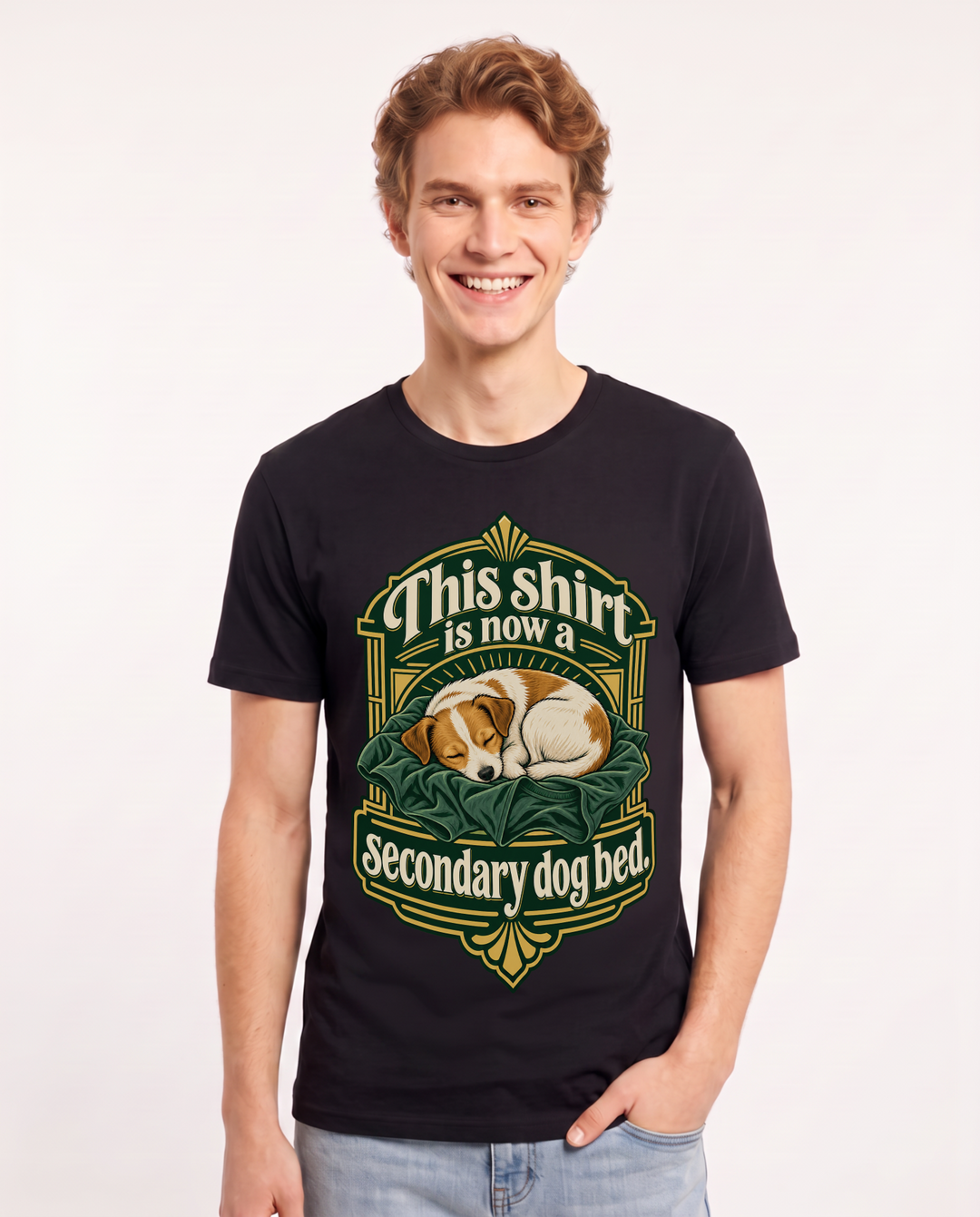 Cat Lover Black T-Shirt for Men – Everyday Expression Graphic Tee product image 3