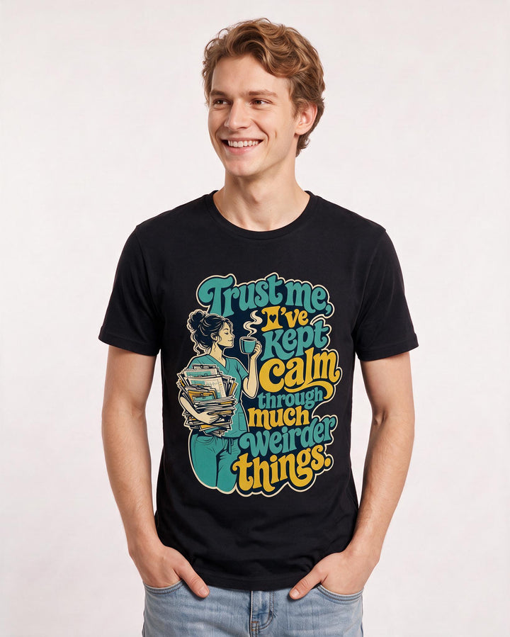 Nurse Black T-Shirt for Men – Nursing Life Graphic Tee product image 1