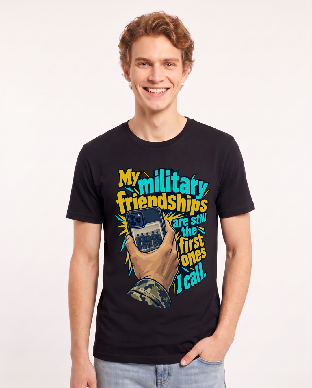 Veteran Black T-Shirt for Men – Everyday Expression Graphic Tee product image 3