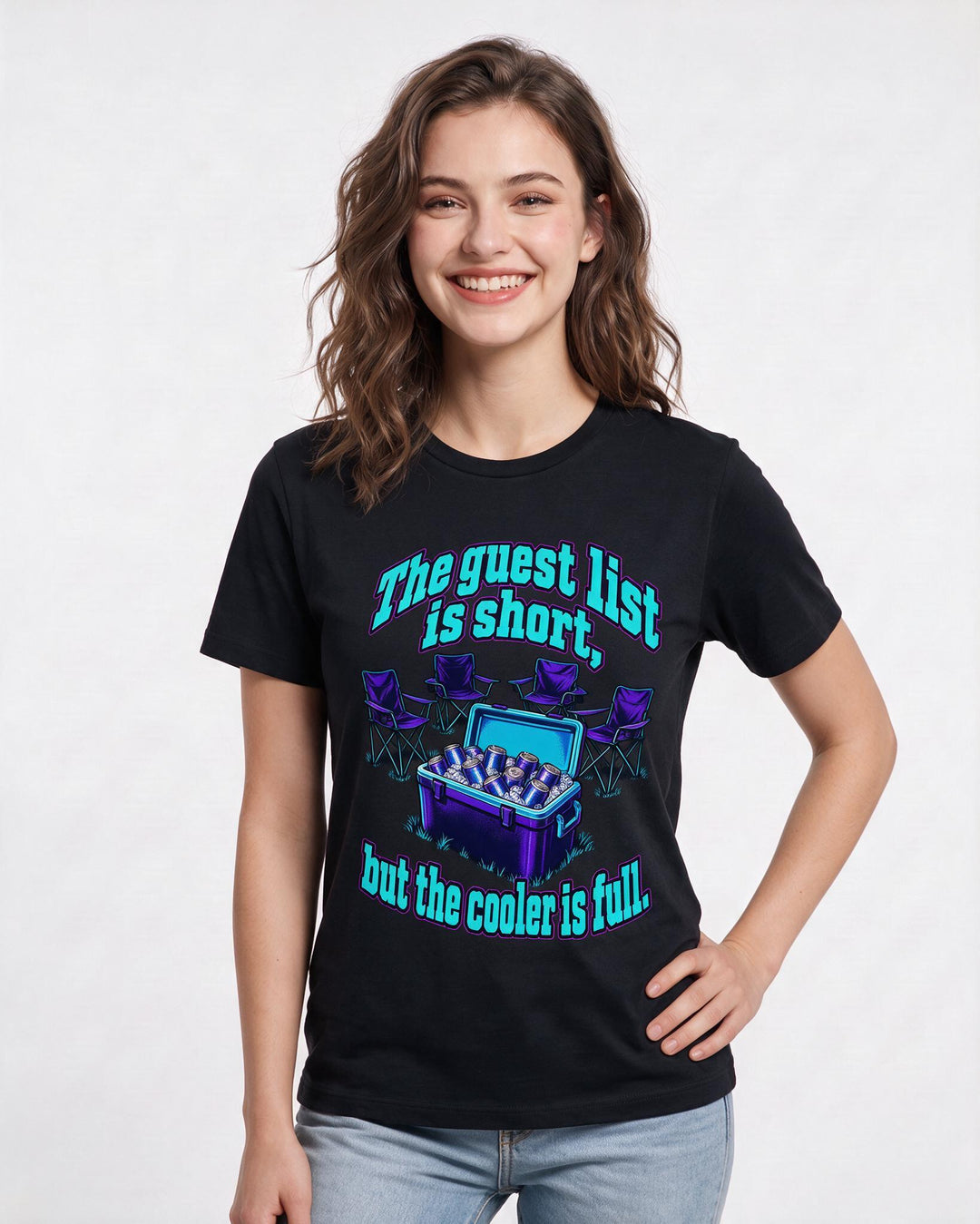 Beer Black T-Shirt for Women – Everyday Expression Graphic Tee product image 1