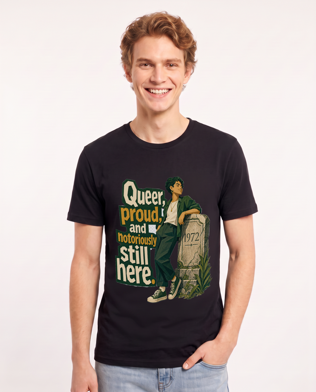 Pride Black T-Shirt for Men – Everyday Expression Graphic Tee product image 3
