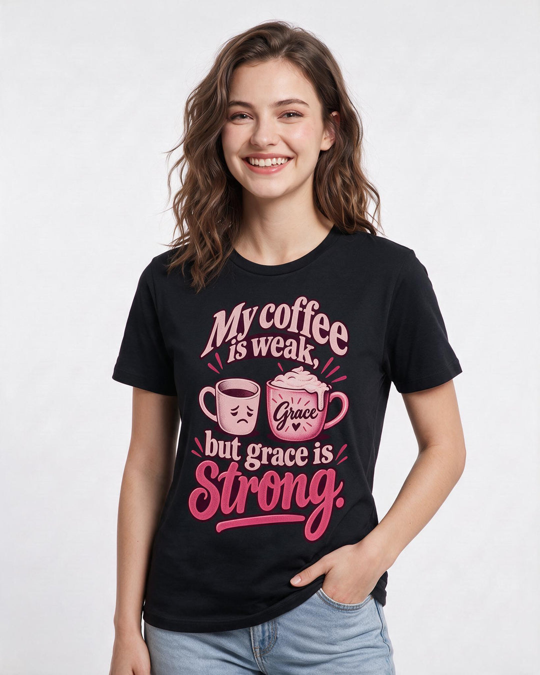 Christian Faith Black T-Shirt for Women – Everyday Expression Graphic Tee product image 1