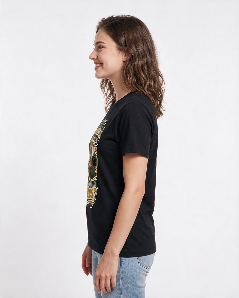 Patriotic Black T-Shirt for Women – Everyday Expression Graphic Tee product image 2