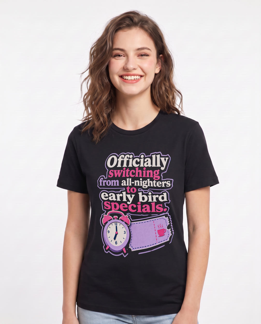 Graduation Black T-Shirt for Women – Everyday Expression Graphic Tee product image 3