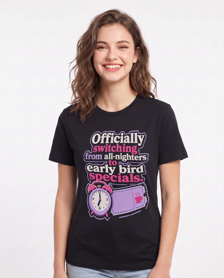 Graduation Black T-Shirt for Women – Everyday Expression Graphic Tee product image 3