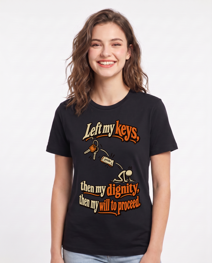 Meme Black T-Shirt for Women – Everyday Expression Graphic Tee product image 3