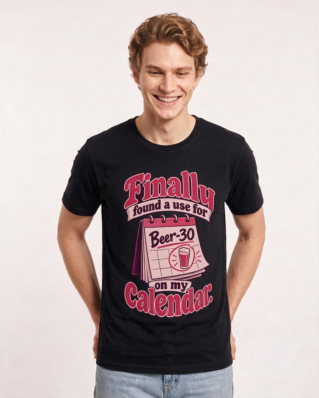 Beer Black T-Shirt for Men – Everyday Expression Graphic Tee product image 1