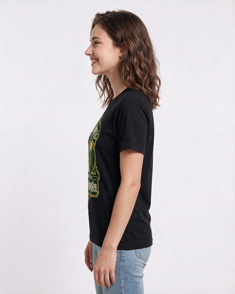 Meme Black T-Shirt for Women – Everyday Expression Graphic Tee product image 2