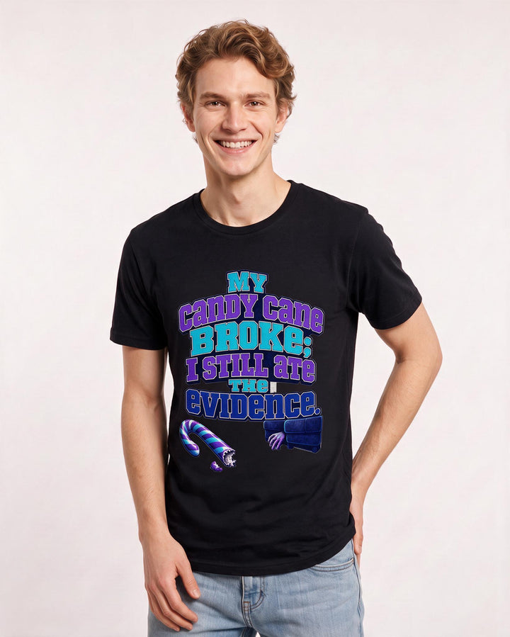 Christmas Black T-Shirt for Men – Holiday Theme Graphic Tee product image 1