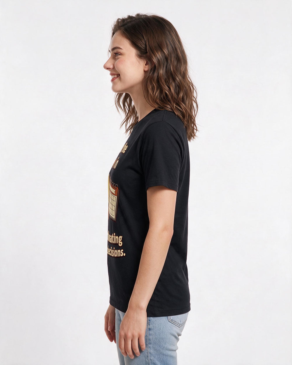 Meme Black T-Shirt for Women – Everyday Expression Graphic Tee product image 2