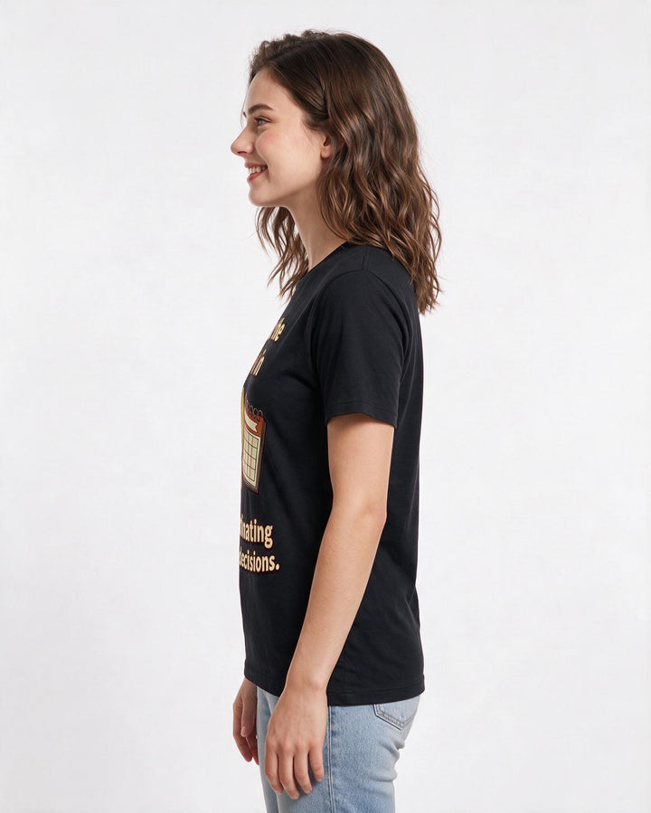 Meme Black T-Shirt for Women – Everyday Expression Graphic Tee product image 2