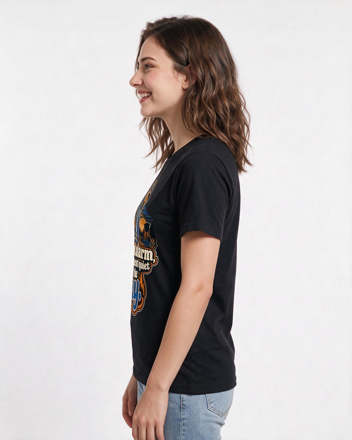 Hunting Black T-Shirt for Women – Everyday Expression Graphic Tee product image 2