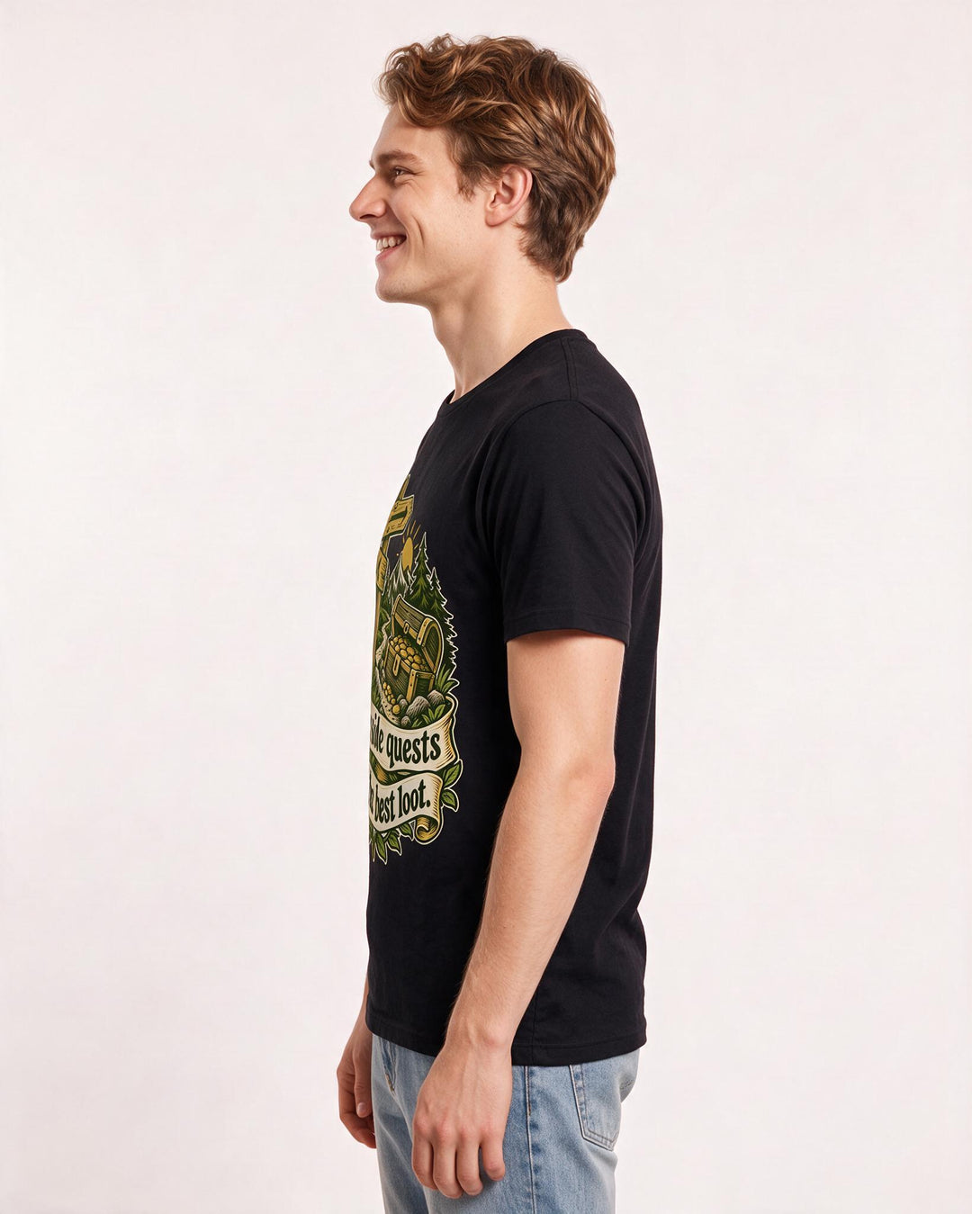 Gaming Black T-Shirt for Men – Game Night Graphic Tee product image 2