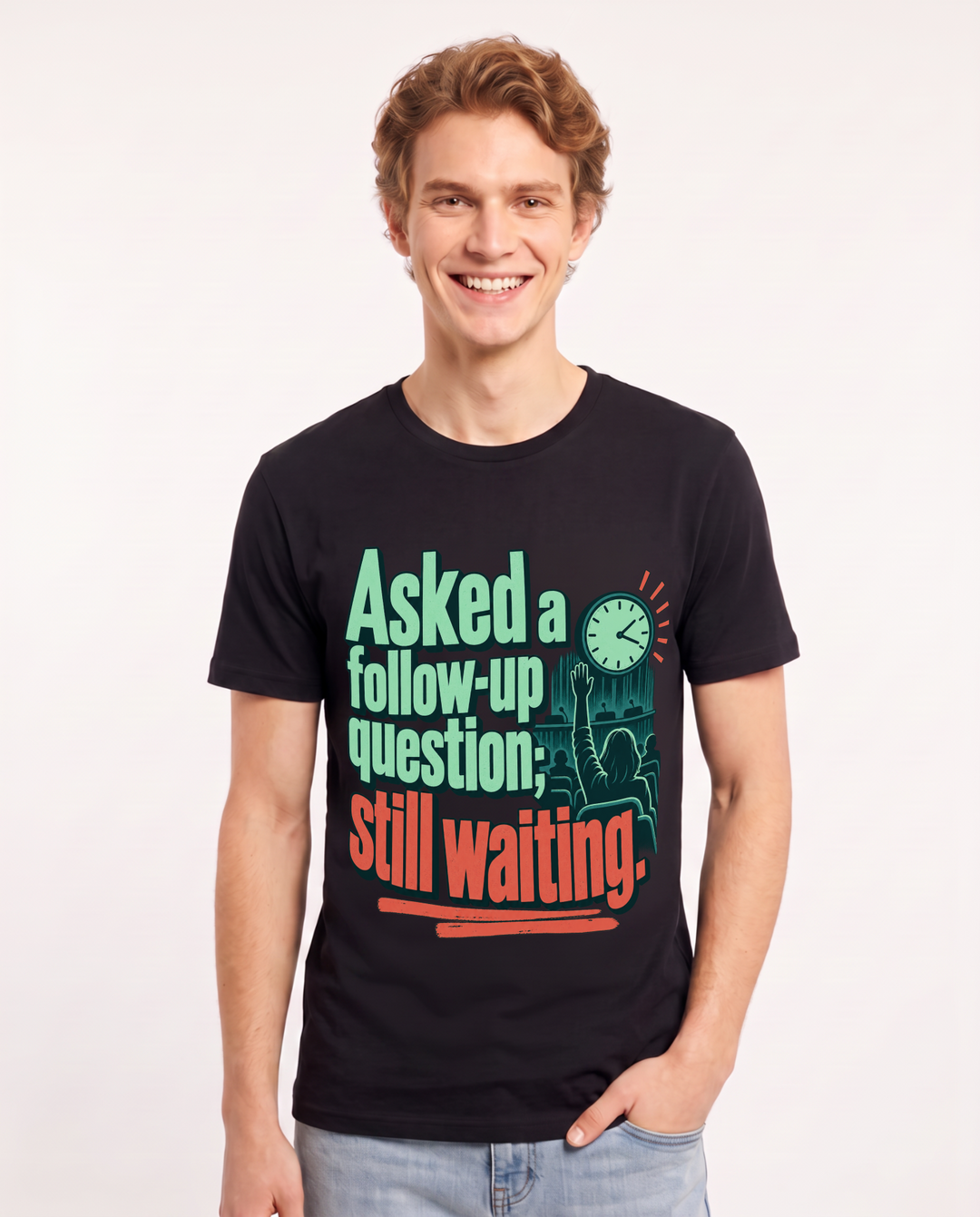Political Statement Black T-Shirt for Men – Everyday Expression Graphic Tee product image 3