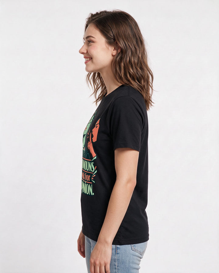Pride Black T-Shirt for Women – Everyday Expression Graphic Tee product image 2