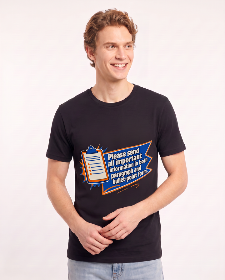 Graphic Men's Black T-Shirt - Please send all important information in product image 3