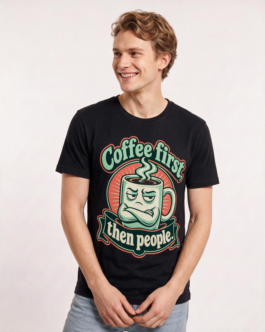 Grandparent Black T-Shirt for Men – Everyday Expression Graphic Tee product image 1