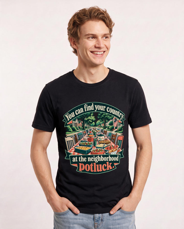 Patriotic Black T-Shirt for Men – Everyday Expression Graphic Tee product image 1