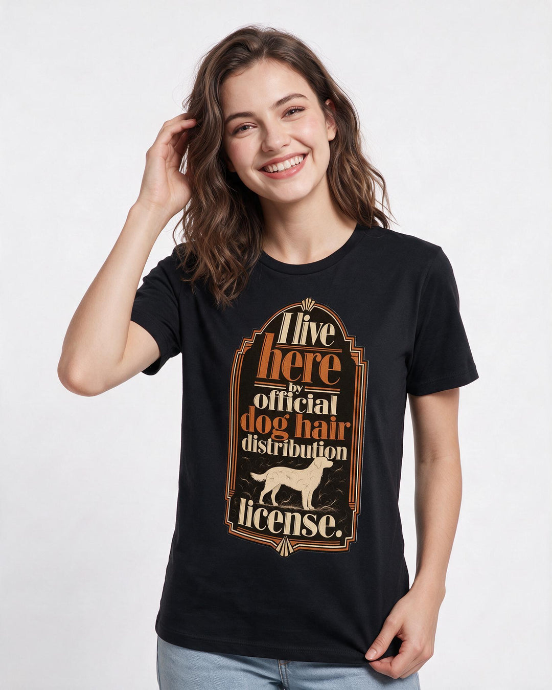 Cat Lover Black T-Shirt for Women – Everyday Expression Graphic Tee product image 1