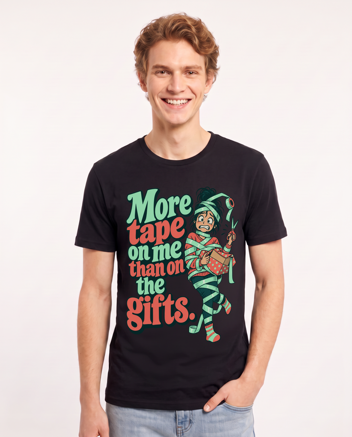 Christmas Black T-Shirt for Men – Holiday Theme Graphic Tee product image 3