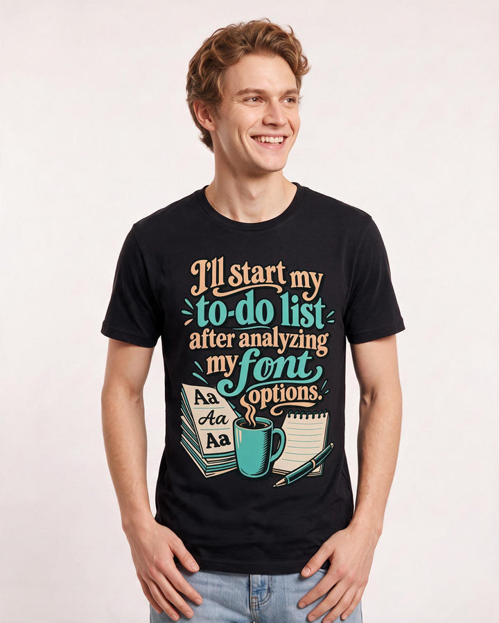 Meme Black T-Shirt for Men – Everyday Expression Graphic Tee product image 1