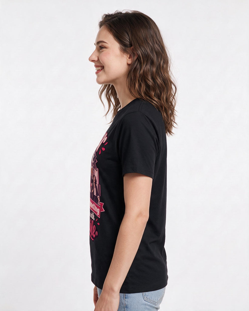 Beer Black T-Shirt for Women – Everyday Expression Graphic Tee product image 2