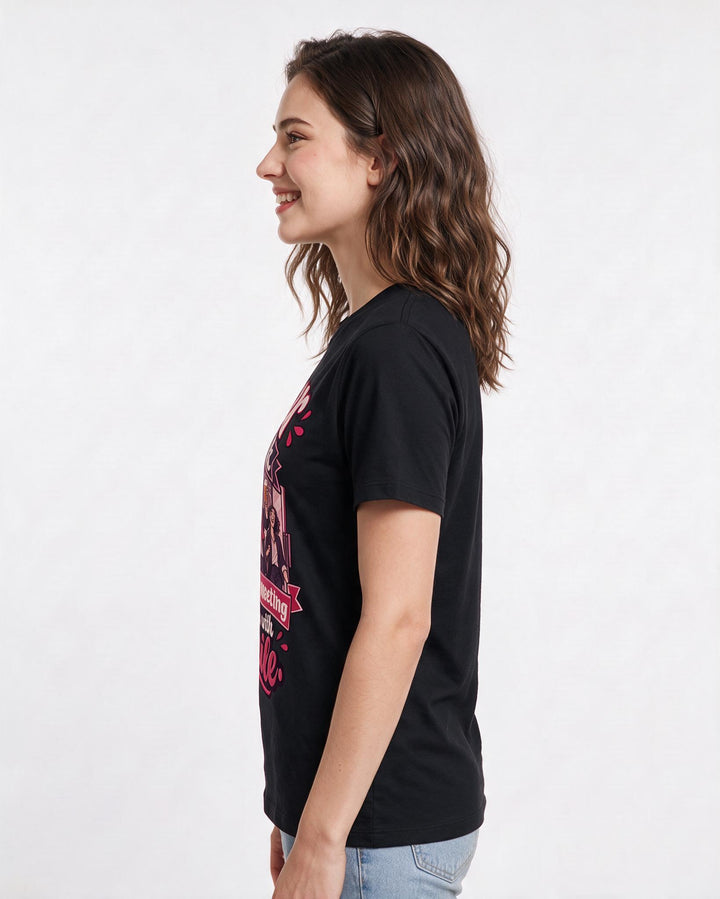 Beer Black T-Shirt for Women – Everyday Expression Graphic Tee product image 2
